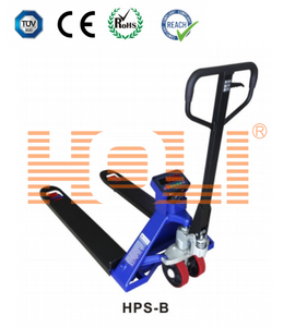 HPS-B/ HPS-BP Hydraulic Pallet Truck Scale for wooden pallet, warehouse logistic, easy pull and stearing, with HL318L series indicator