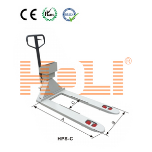 PTS-C Pallet Truck Scale is a versatile and efficient weighing solution designed for use in various industrial environments with opened bracket to install all compatible indicator